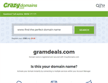 Tablet Screenshot of gramdeals.com